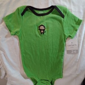 Carter's Boys Onesie with Monkey 24 M